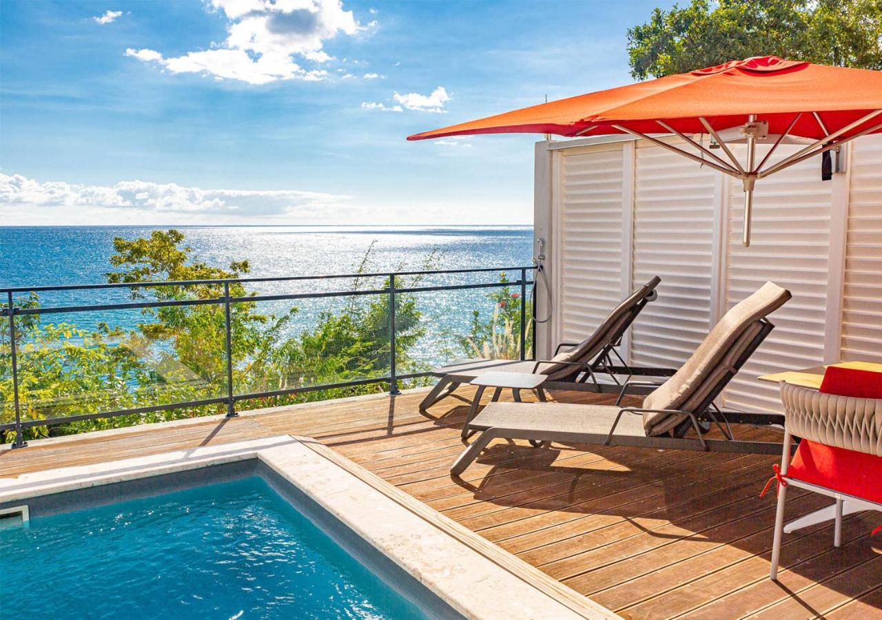 Les Galets Rouges Lodges & Spa Bouillante Exterior foto